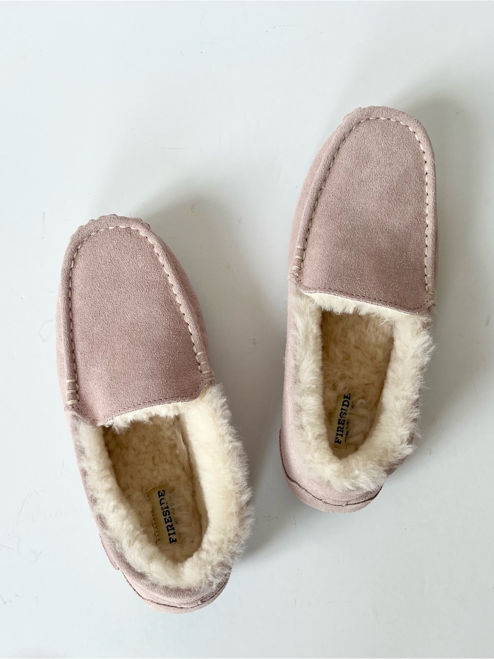 Women's Fireside by Dearfoams Mel Genuine Shearling Moccasin Slippers